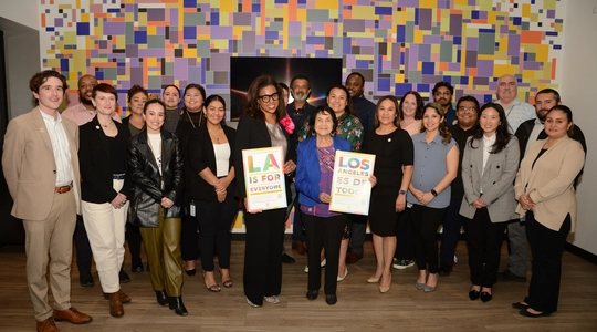 Group photo of LA Civil Rights and Dolores Huerta