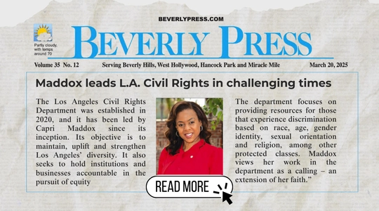 Beverly Press - Maddox Leads LA Civil Rights In Challenging Times