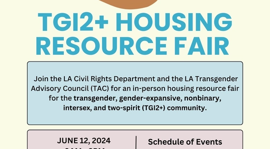 Housing  Resource Fair Flyer for TGI2+