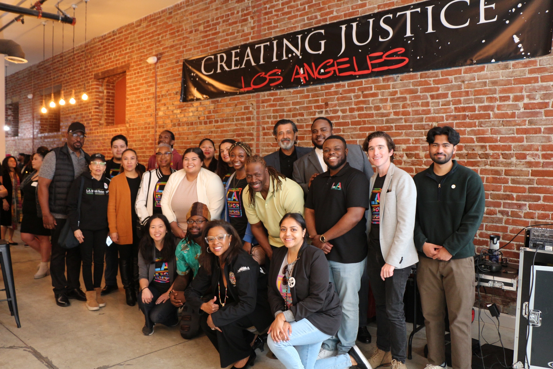 LA Civil Rights and Creating Justice group photo