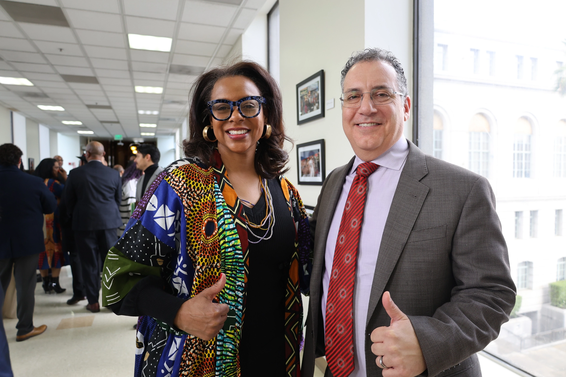Councilmember Bob Blumenfield and E.D. Capri Maddox at the Leroy Hamilton Ribbon Cutting Ceremony.