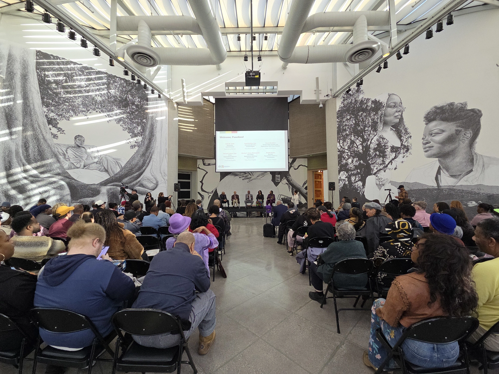 Wide audience view of the reparations report panel. 