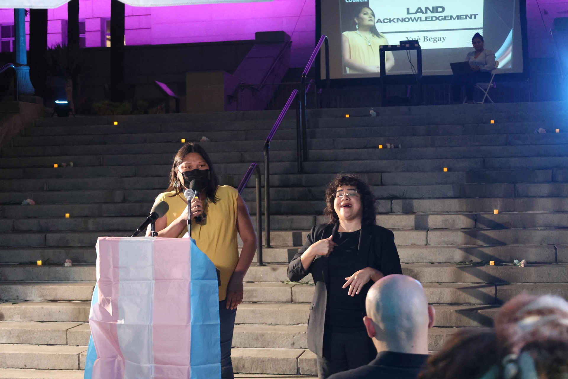 2023 Trans Day of Remembrance ceremony land acknowledgement