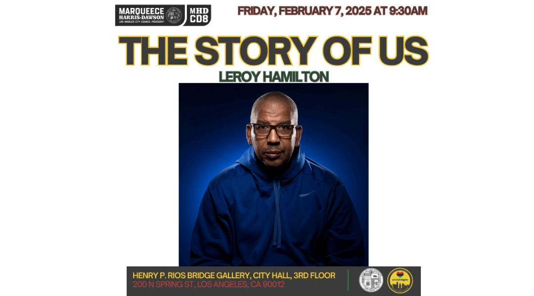 Flyer promoting They Story of Us honoring Leroy Hamilton