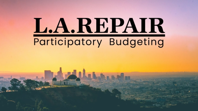 L.A. REPAIR logo over Los Angeles skyline.