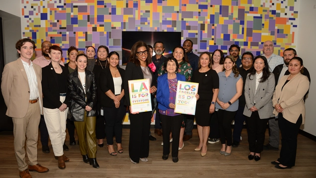 Group photo of LA Civil Rights and Dolores Huerta