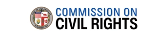 Logo with the LA City Seal for the Commission on Civil Rights