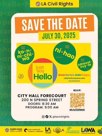 Save the Date - Just Say Hello Event